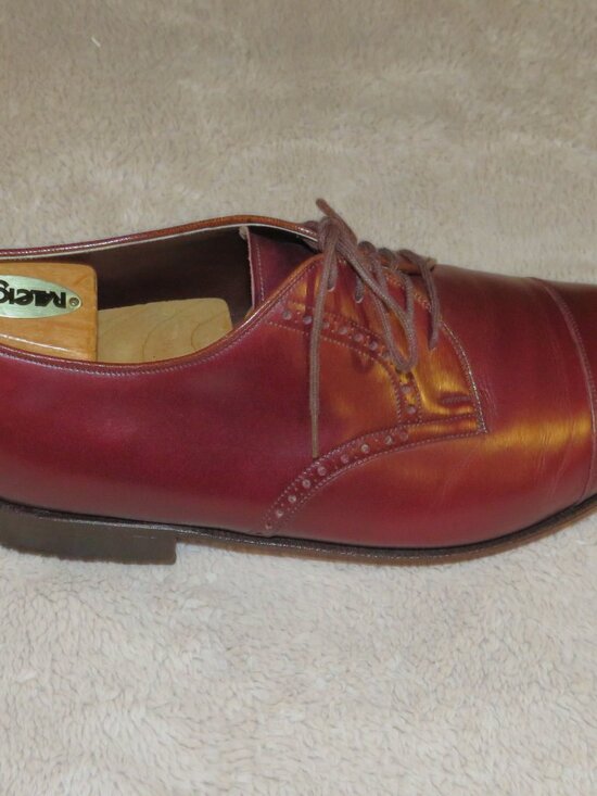 E. Vogel Bespoke Oxblood Calf Leather Balmoral Cap Toe Derbys 11 EE main image 4